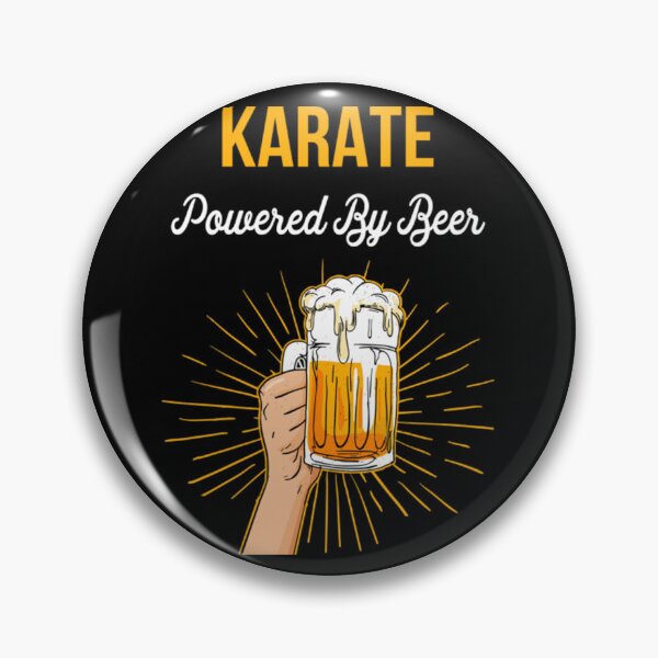 Item preview, Vintage Beer Lover Karate Gift Powered By Beer designed and sold by Trostberger.