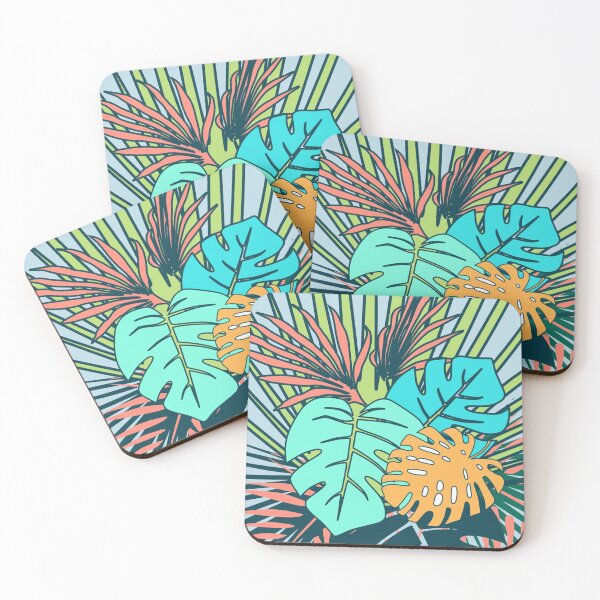 Item preview, Tropical Leaves blue designed and sold by susycosta.