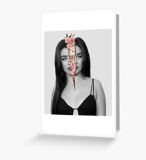Tarjeta de felicitación Lauren Jauregui con flores