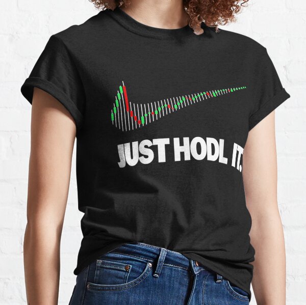 JUST HODL IT Logo T-shirt Funny Crypto Shirt Parody 