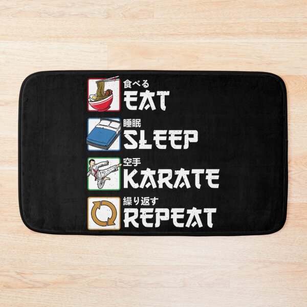 Item preview, Vintage Eat Sleep Karate Repeat Japanese Martial designed and sold by Trostberger.
