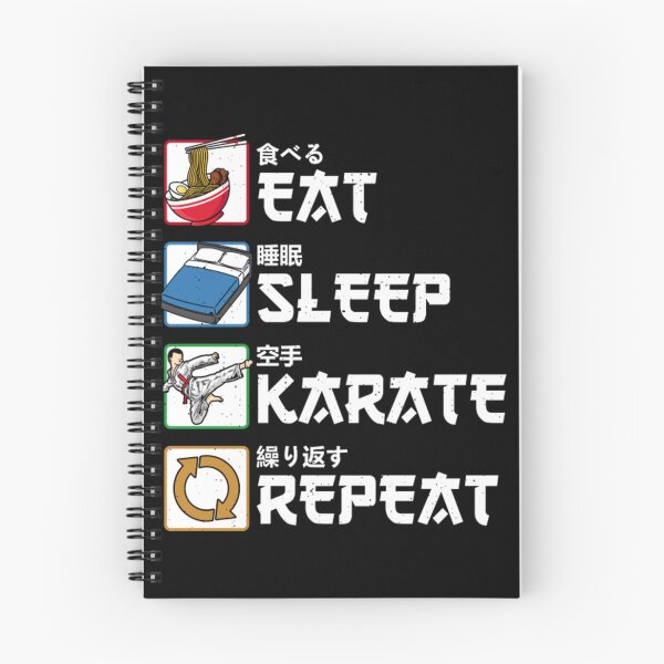 Item preview, Vintage Eat Sleep Karate Repeat Japanese Martial designed and sold by Trostberger.