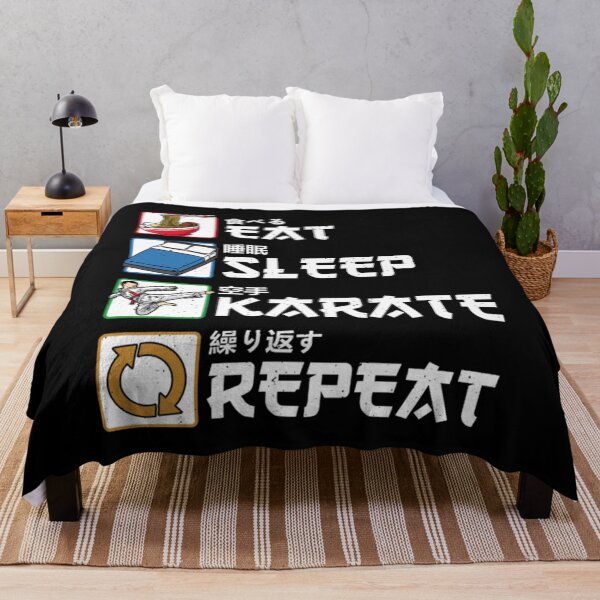 Item preview, Vintage Eat Sleep Karate Repeat Japanese Martial designed and sold by Trostberger.