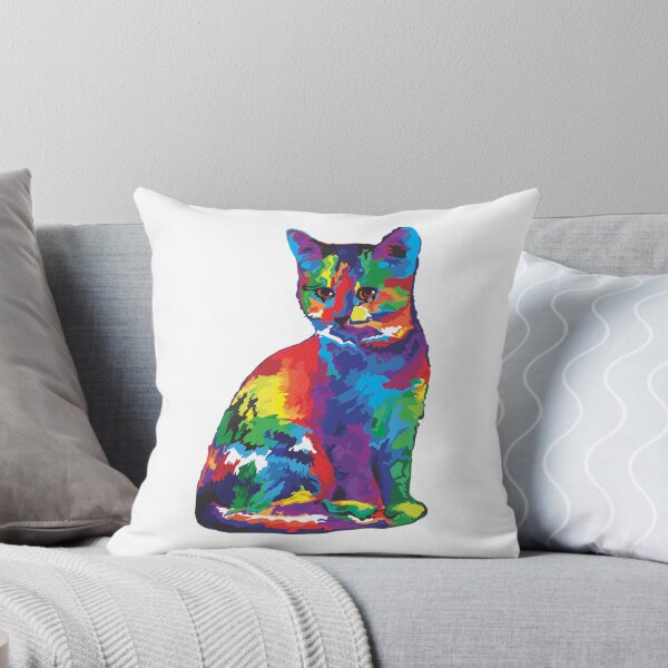 Item preview, Cute Colorful Rainbow Cat designed and sold by ShopForEverr.