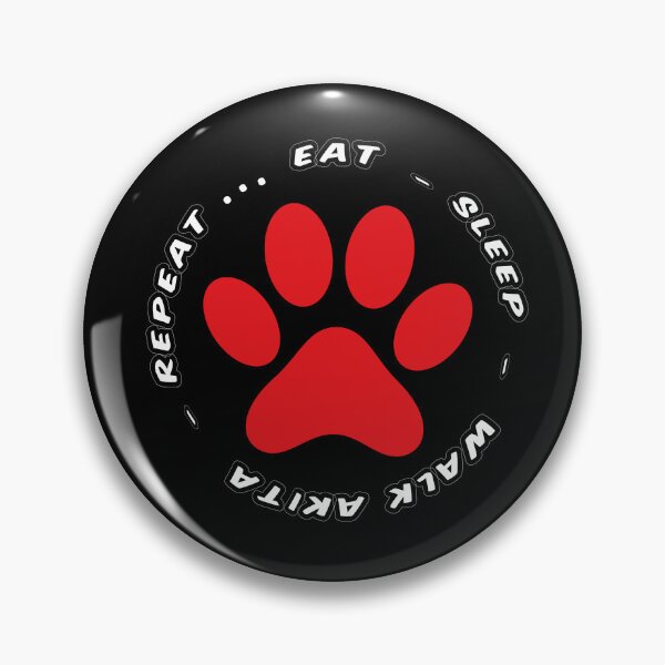 Item preview, eat sleep walk akita repeat funny dog walking designed and sold by randomdogshirt.