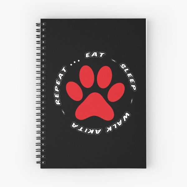 Item preview, eat sleep walk akita repeat funny dog walking designed and sold by randomdogshirt.