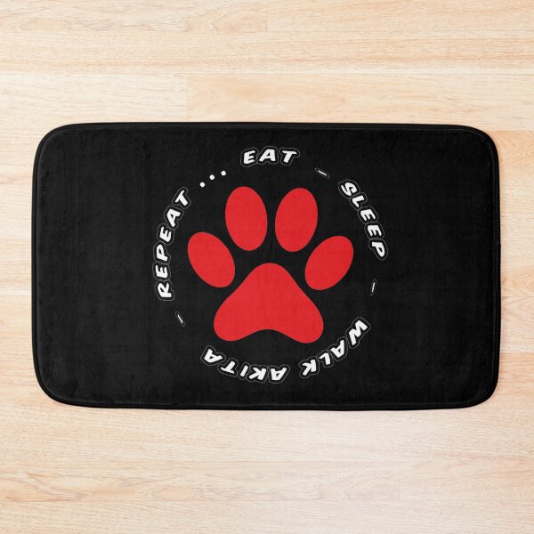 Item preview, eat sleep walk akita repeat funny dog walking designed and sold by randomdogshirt.