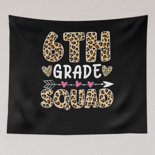 Item preview, 6th Grade Squad Leopard Cute Teacher Student Back To School  designed and sold by judyufmi.