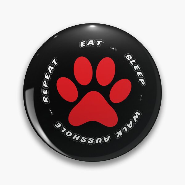 Item preview, eat sleep walk ausshole repeat funny dog walking designed and sold by randomdogshirt.