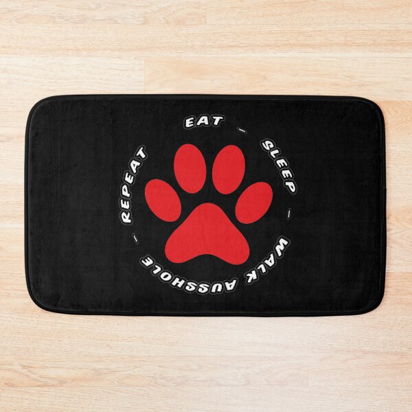 Item preview, eat sleep walk ausshole repeat funny dog walking designed and sold by randomdogshirt.
