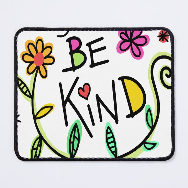 Item preview, Be Kind colourful flowers designed and sold by Red Canvas.