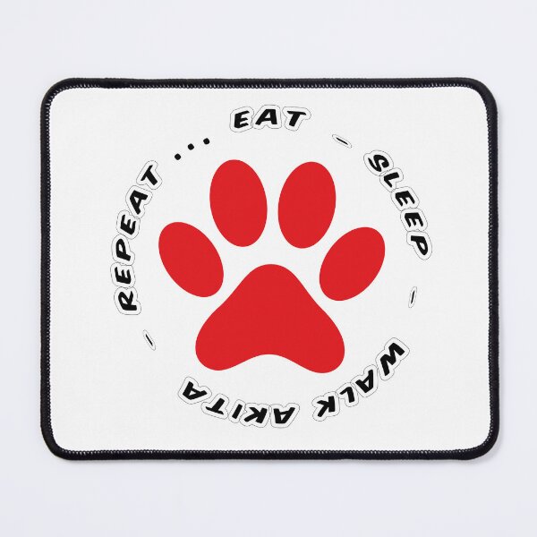 Item preview, Copy of eat sleep walk akita repeat funny dog walking designed and sold by randomdogshirt.