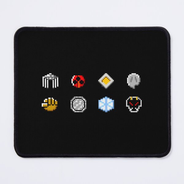 Item preview, Johto Gym Badges (Pixel) designed and sold by HighTidePrting.