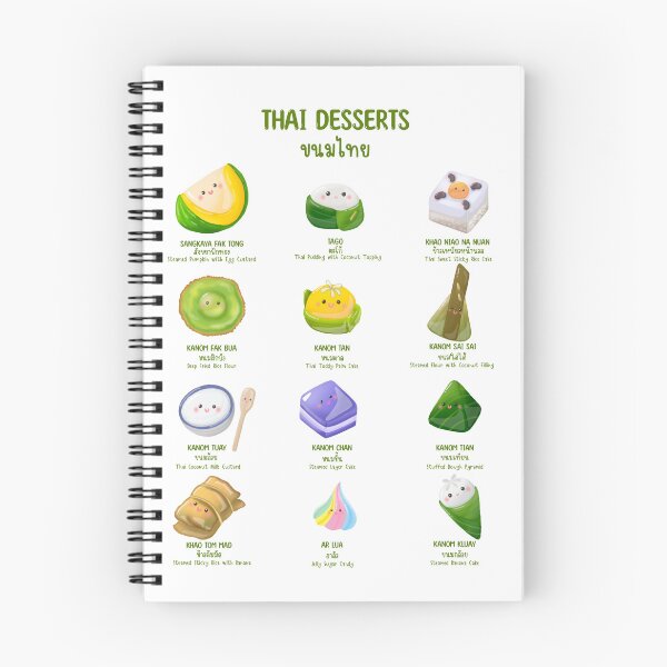 Item preview, Thai dessert menu cartoon  designed and sold by T. Jinmy.