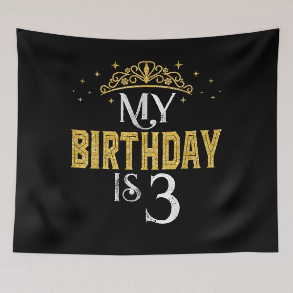 Item preview, My Birthday Is 3 Years Old 2019 3rd Boy Girl Birthday Gift  designed and sold by u8ritaae.