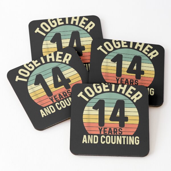 Item preview, 14 Years Together Matching Couples 14th Wedding Anniversary  designed and sold by judyufmi.