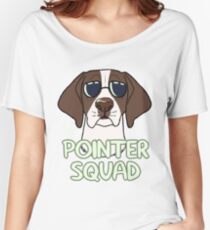 POINTER SQUAD (liver and white) Women's Relaxed Fit T-Shirt