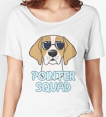 POINTER SQUAD (orange and white) Women's Relaxed Fit T-Shirt