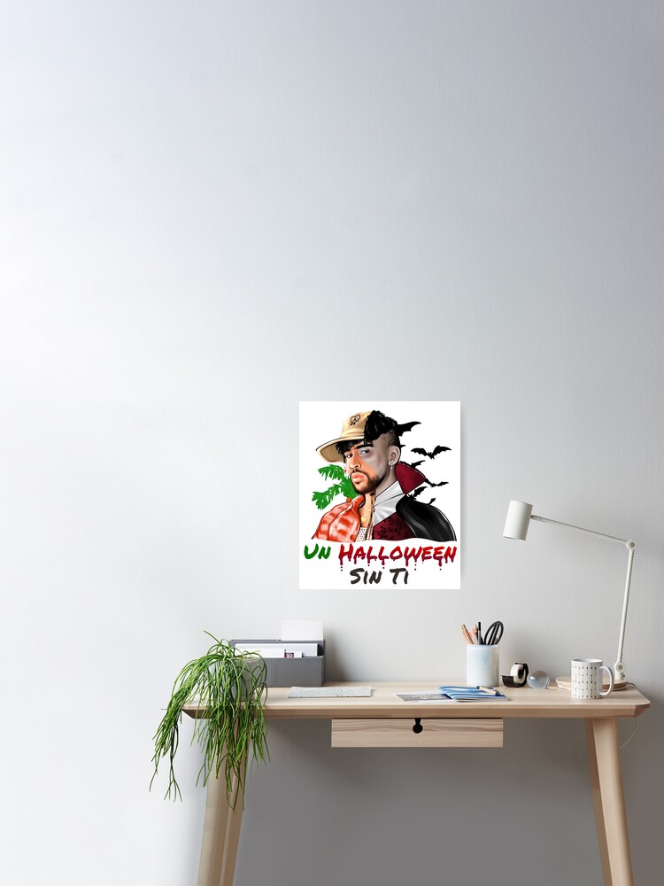 Bad Bunny in Los Angeles Baseball Jersey Poster for Sale by OmoYolo