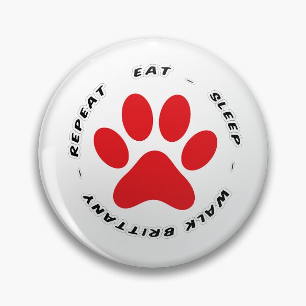Item preview, eat sleep walk brittany repeat funny dog walking designed and sold by randomdogshirt.