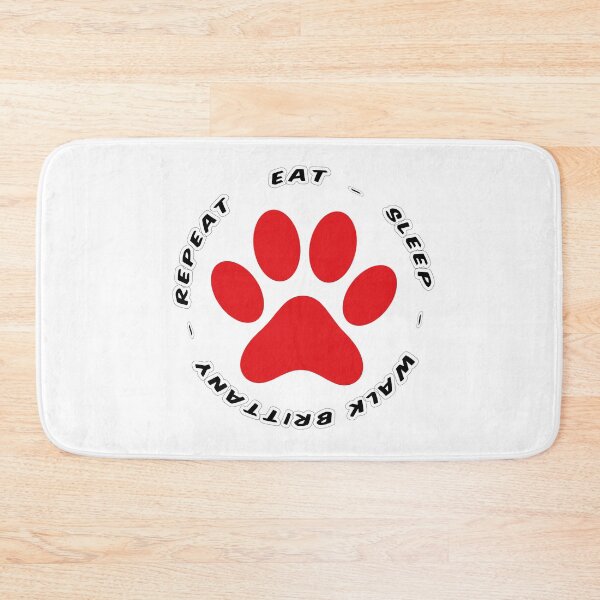 Item preview, eat sleep walk brittany repeat funny dog walking designed and sold by randomdogshirt.
