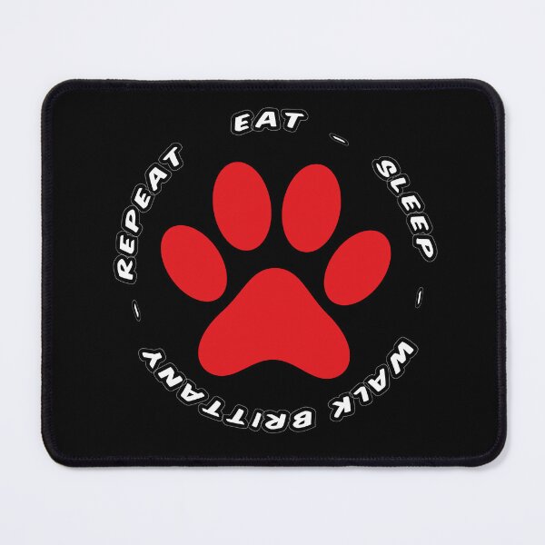 Item preview, eat sleep walk brittany repeat funny dog walking designed and sold by randomdogshirt.