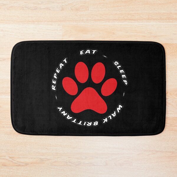 Item preview, eat sleep walk brittany repeat funny dog walking designed and sold by randomdogshirt.