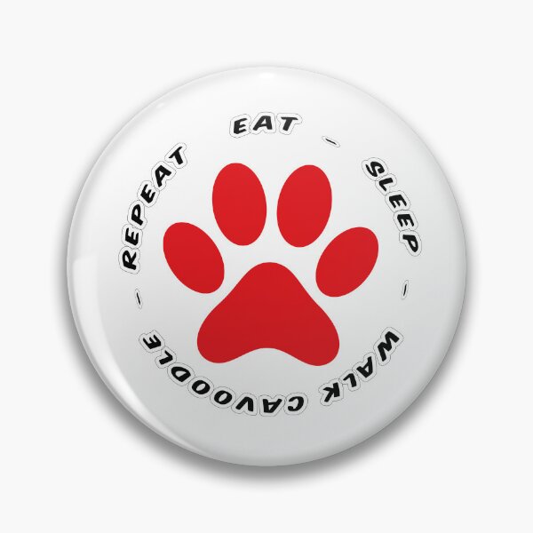 Item preview, eat sleep walkcavoodle repeat funny dog walking designed and sold by randomdogshirt.