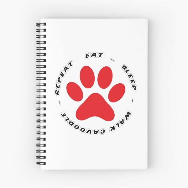 Item preview, eat sleep walkcavoodle repeat funny dog walking designed and sold by randomdogshirt.