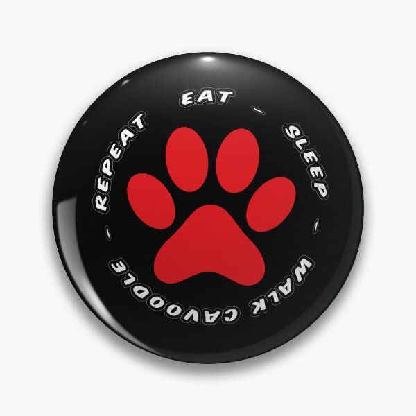 Item preview, eat sleep walkcavoodle repeat funny dog walking designed and sold by randomdogshirt.
