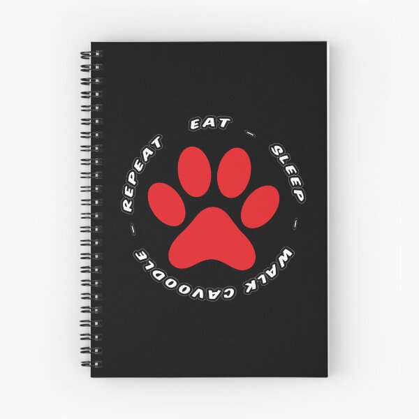 Item preview, eat sleep walkcavoodle repeat funny dog walking designed and sold by randomdogshirt.