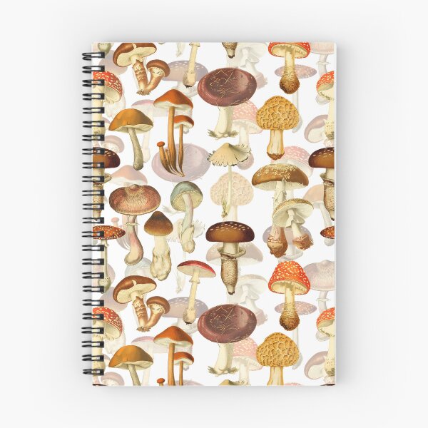 Item preview, Vintage toxic mushrooms forest Botanical Garden pattern on white Nightgarden designed and sold by UtArt.