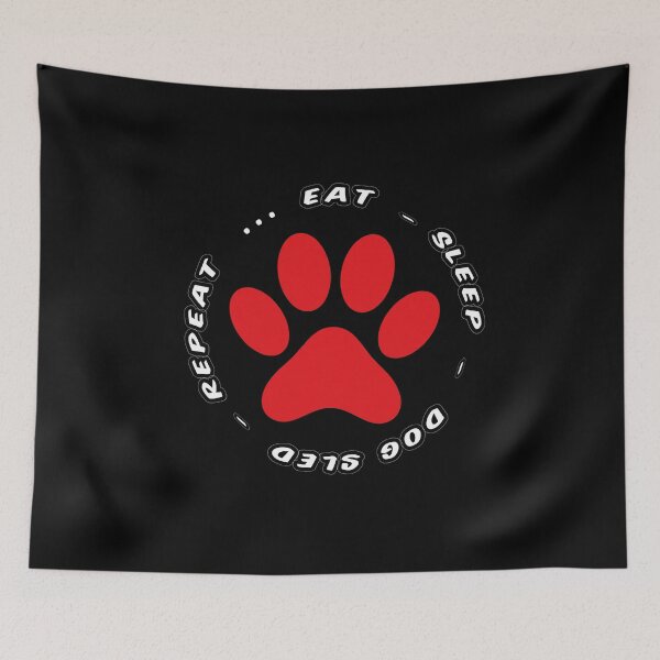 Item preview, eat sleep dog sled repeat funny dog walking designed and sold by randomdogshirt.