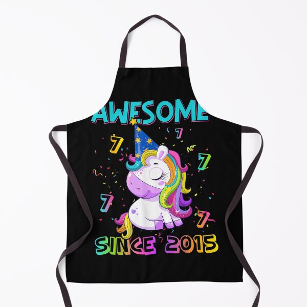 Item preview, Awesome Since 2015 7th Birthday Girl Unicorn 7 Year Old Gift designed and sold by judyufmi.