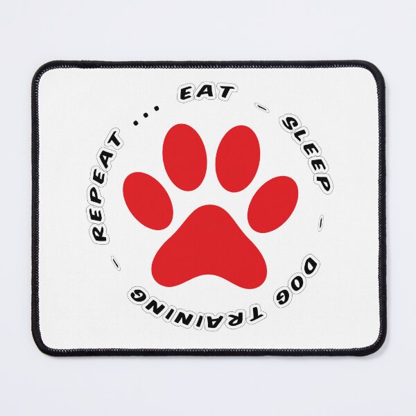 Item preview, eat sleep training repeat funny dog walking designed and sold by randomdogshirt.