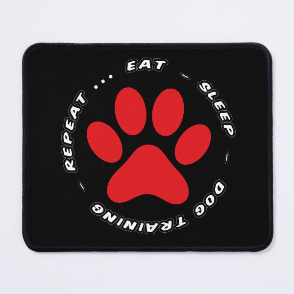 Item preview, eat sleep training repeat funny dog walking designed and sold by randomdogshirt.