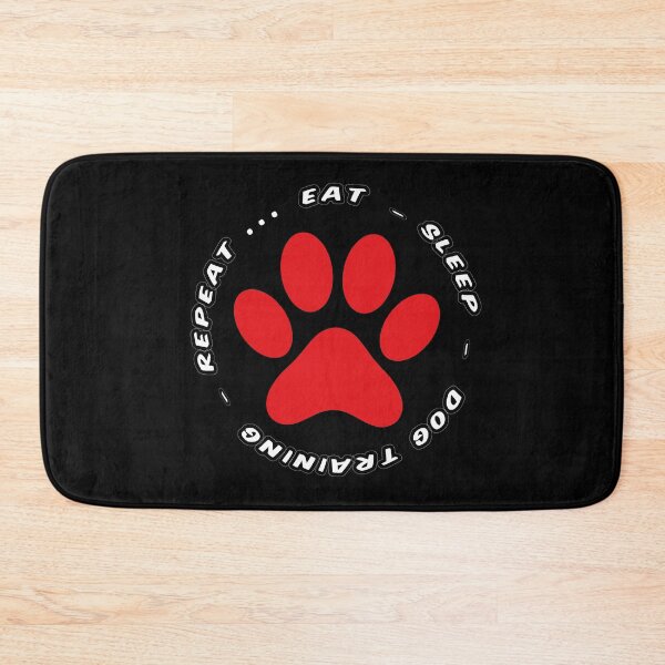 Item preview, eat sleep training repeat funny dog walking designed and sold by randomdogshirt.