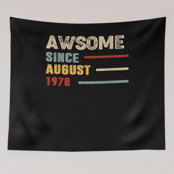 Item preview, 44 Years Old Funny Awesome Since August 1978th Birthday  designed and sold by judyufmi.