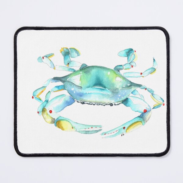 Item preview, Blue Crab Watercolor by Kim Dixon designed and sold by 4Goals NonProfit.