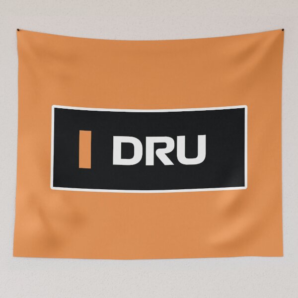 Item preview, DRU. Driver Name (Orange BG) designed and sold by FilipeFerreira.