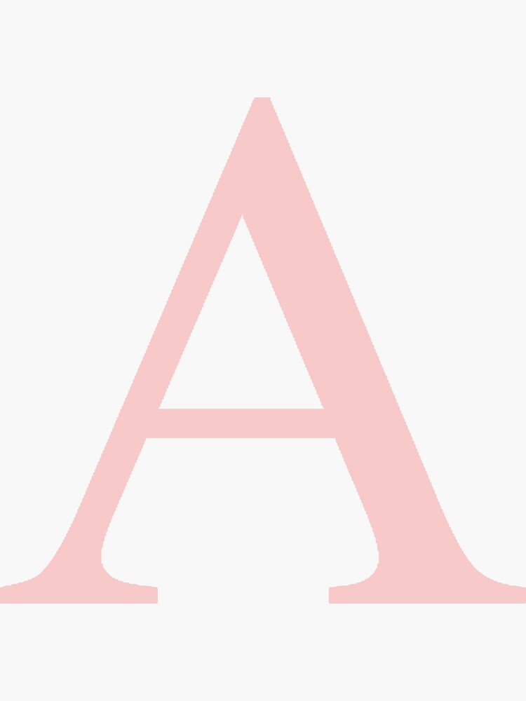Alpha- millennial pink greek letter by hopefuldesigns