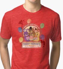 Freddy Fazbear's Birthday! (survivor version) Tri-blend T-Shirt