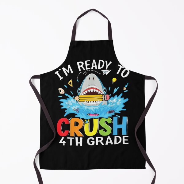 Item preview, Ready To Crush 4th Grade Back To School Shark Boys designed and sold by judyufmi.
