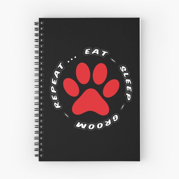Item preview, eat sleep groom repeat funny dog grooming designed and sold by randomdogshirt.