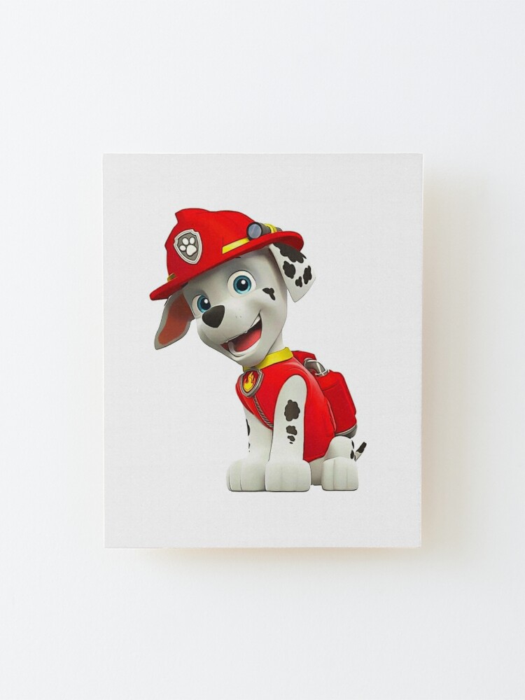 Marshall Paw Patrol Mounted Print for Sale by docubazar7