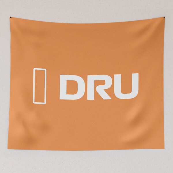 Artikelvorschau, DRU. Fahrername (Orange BG – kein Rechteck) entworfen und verkauft von FilipeFerreira.