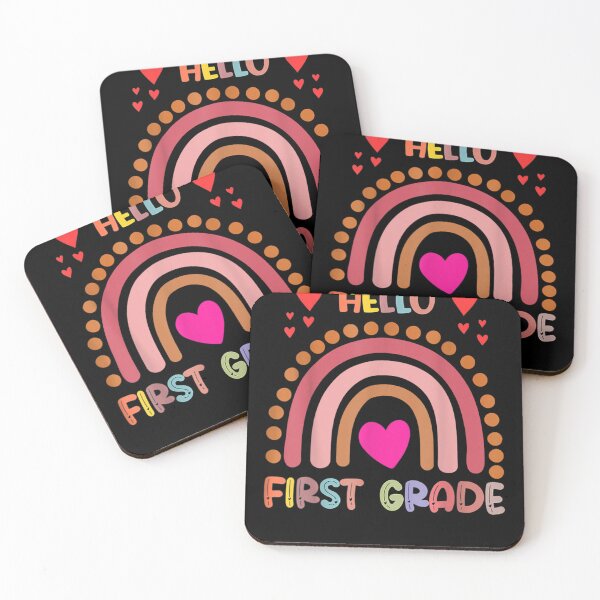 Item preview, Hello First Grade Rainbow Back To School Teachers Kids  designed and sold by u8ritaae.