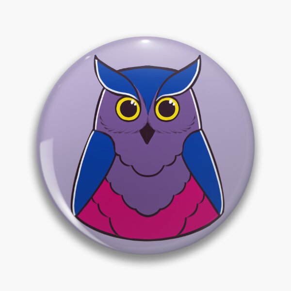 Item preview, Búho del orgullo bisexual designed and sold by InfernalMC.
