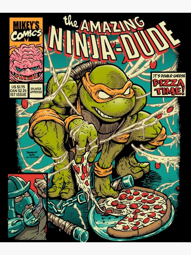 Limited Edition TMNT poster pizza time