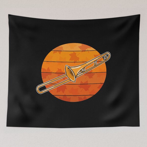 Item preview, Fall Trombone Trombonist Brass Musician Autumn designed and sold by doodlerob.